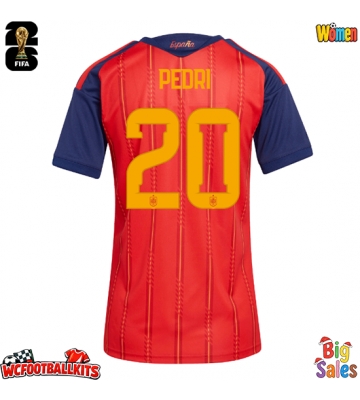 Spain Pedri Gonzalez #20 Replica Home Stadium Shirt for Women World Cup 2026 Short Sleeve